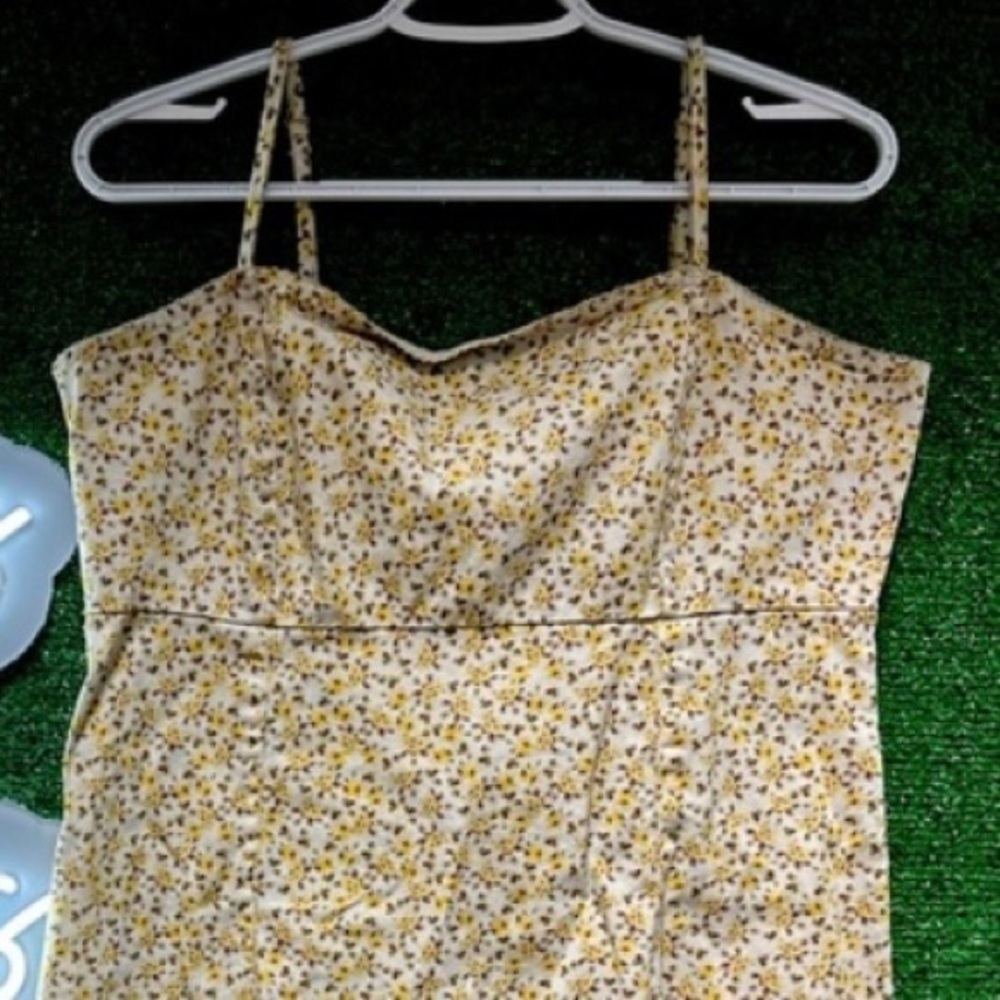 Wild fable Sunflower spaghetti strap‎ minidress size XL